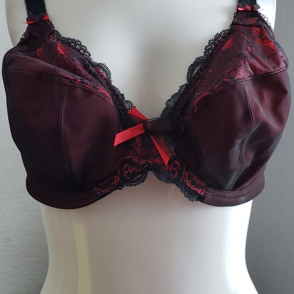 Elomi Red and Black Lace Bra - Picture 3 of 4